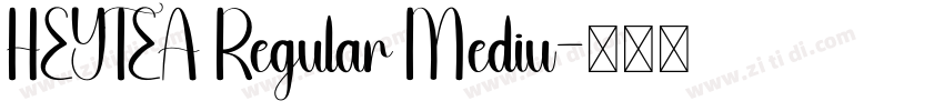 HEYTEA Regular Mediu字体转换